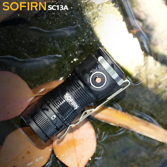 SOFIRN SC13A Mini EDC Taschenlampe Schwarz mit 519A LED und Anduril 2.0 für den Schlüsselanhänger - Bild 1