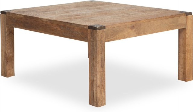 Couchtisch vito Curl aus Mango-Holz in Orange und Braun, B/T/H: 80 x 40 x 45 cm - Bild 1