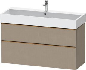 Duravit Waschtischunterschrank D-Neo in Beige, Wandhängend, B/T: 118,4 x 44,2 cm - Bild 1