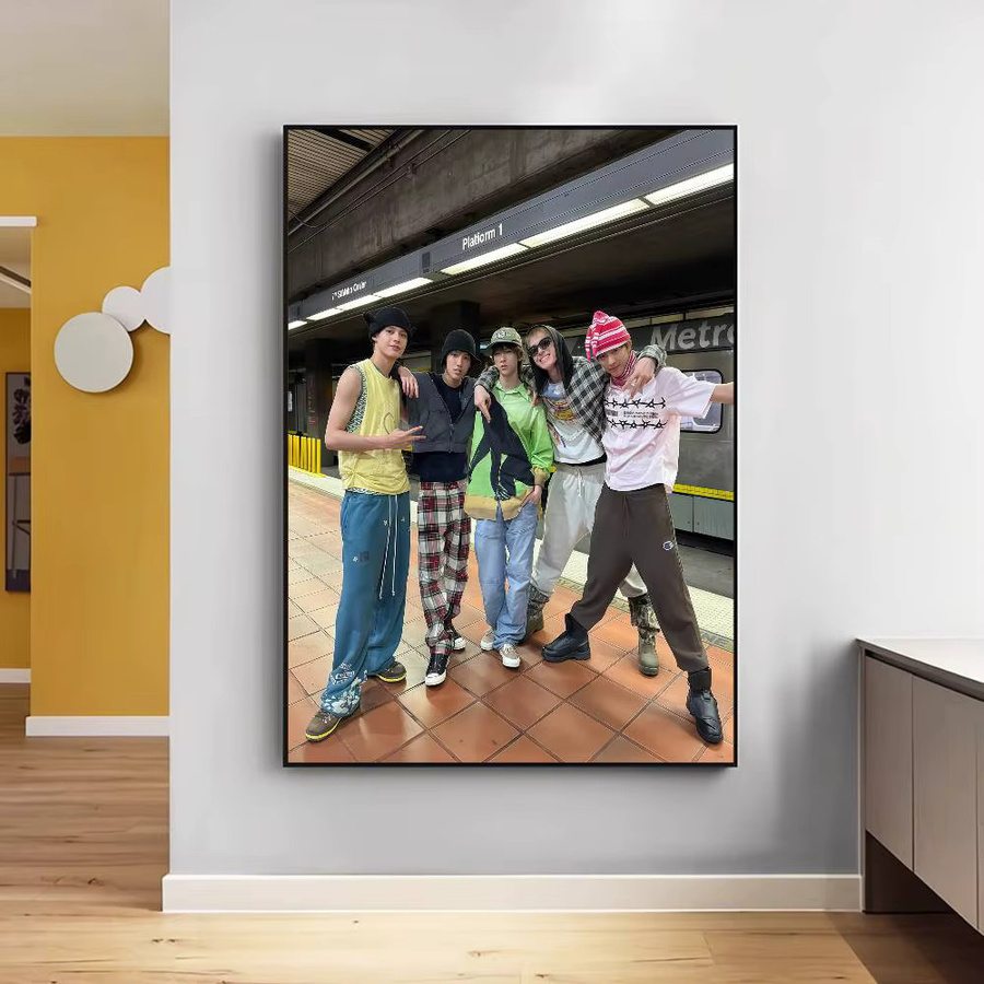 Vintage KPOP NEW CORTIS Poster Wandmalerei aus Papier in Mehrfarbig, Rechteckig, Breite: 15,0 cm, Höhe: 10,0 cm - Bild 4