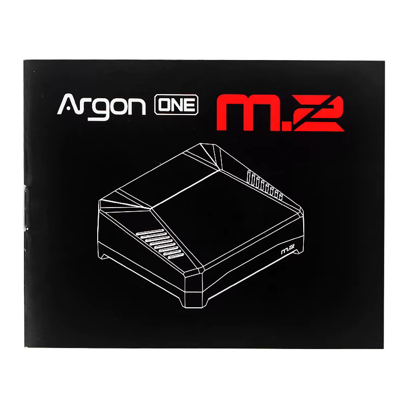 Argon ONE M.2 Gehäuse aus Aluminium mit USB 3.0 auf M.2 SATA SSD-Adapter und integriertem Lüfter für Raspberry Pi 4B in Schwarz - Bild 4