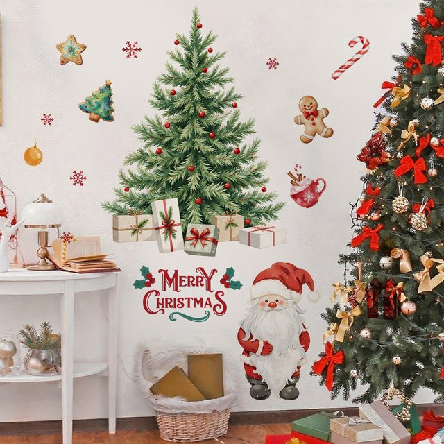 BRUP Weihnachts Wandtattoo aus PVC in Mehrfarbig für deine Heimdekoration - Bild 1