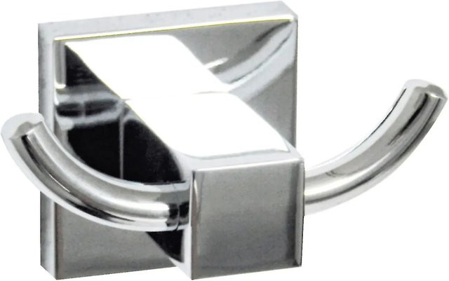 Fackelmann Handtuch-Doppelhaken Mare in Chrom Silber, B/H/T: 8,5 x 5 x 5 cm - Bild 1