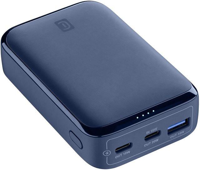 CellularLine Power Bank ESSENCE Promo 10000 in Blau mit USB-C und USB-A Anschlüssen - Bild 1