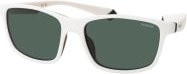 Polaroid PLD 2153/S Sonnenbrille, quadratisch, Vollrand, Kunststoff, weiß, grün, Herren, polarisiert - Bild 1