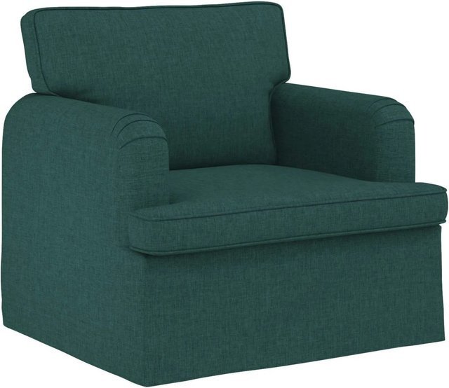vidaXL Sofa Dunkelgrün mit Stoffbezug und Metallrahmen B/T/H: 84 x 80 x 85 cm - Bild 1