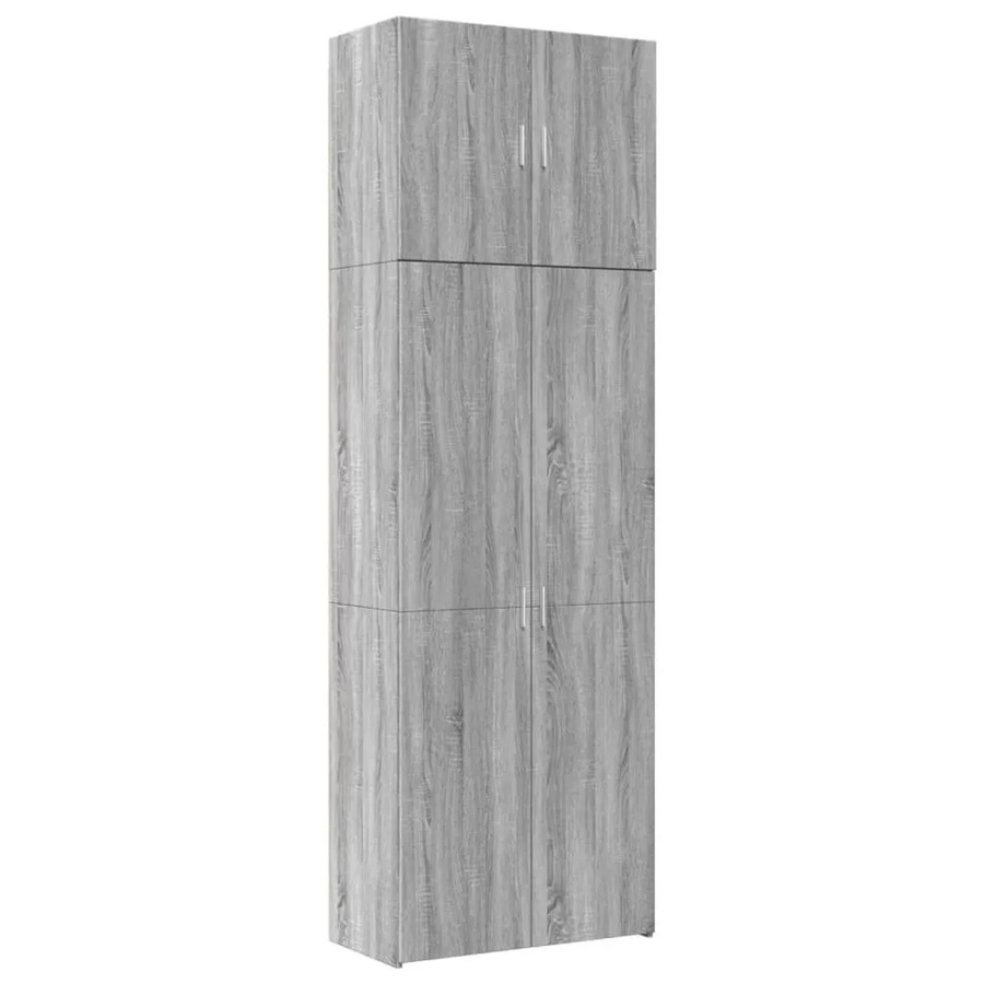vidaXL Highboard in Grau Sonoma aus Holzwerkstoff, B/T/H: 80 x 42,5 x 249 cm - Bild 1