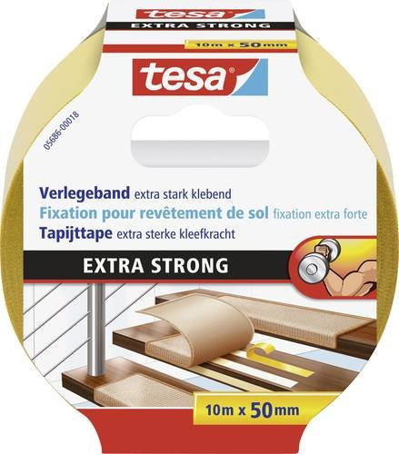 tesa Extra Strong 5686 Doppelseitiges Verlegeband Orange B: 50 mm, L: 10 m - Bild 1