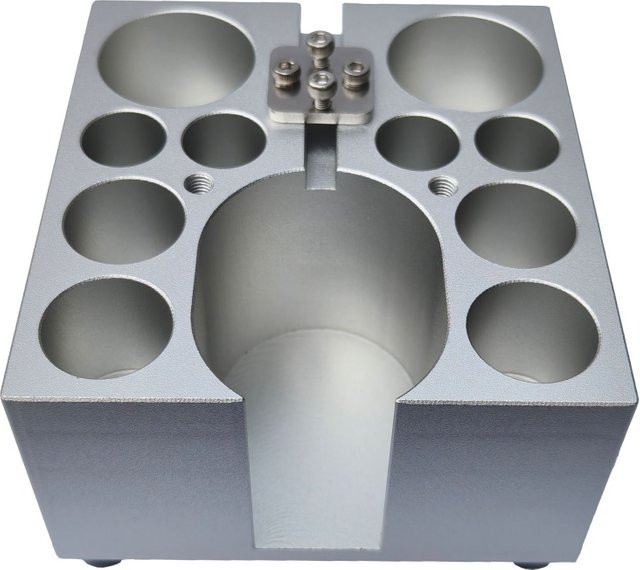 Tiodw Wireless Dock Station aus 6061 Flugzeugaluminium in Silber mit Kompatibilität für bis zu 40 mm Höhe und 30 mm Spulen - Bild 1