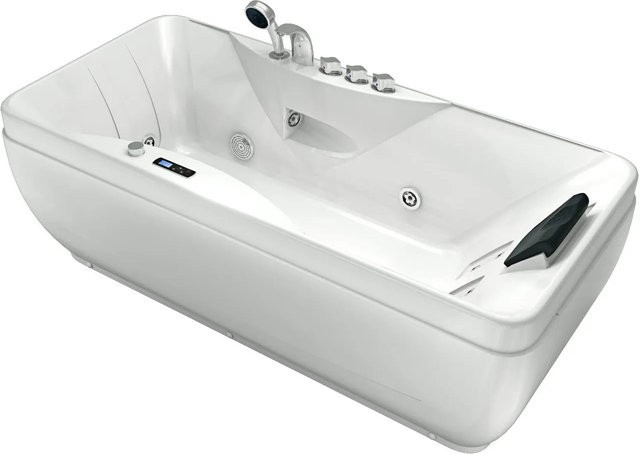 AcquaVapore Whirlpool Badewanne mit Vollausstattung in Weiß, B/T: 170 x 80 cm - Bild 1