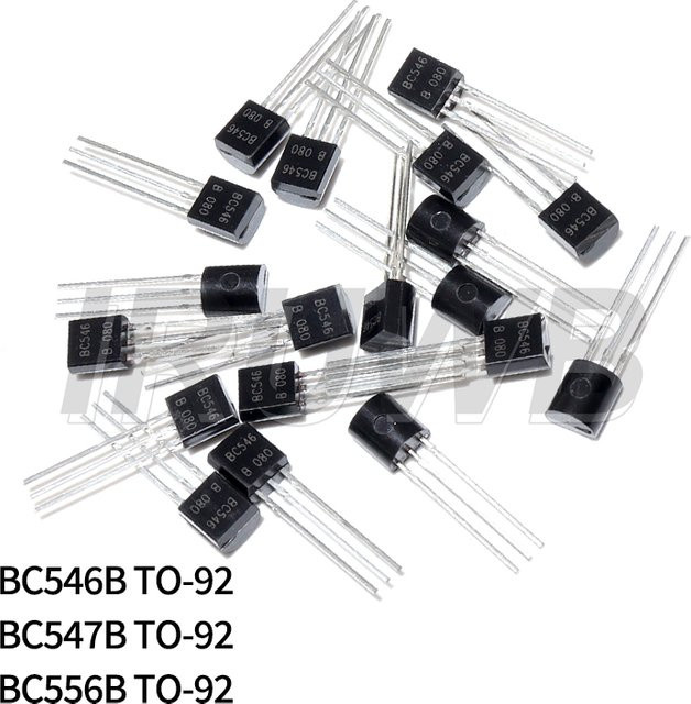 50 Stück BC547B BC556B BC546 Transistoren im TO-92 Gehäuse in Schwarz - Bild 1