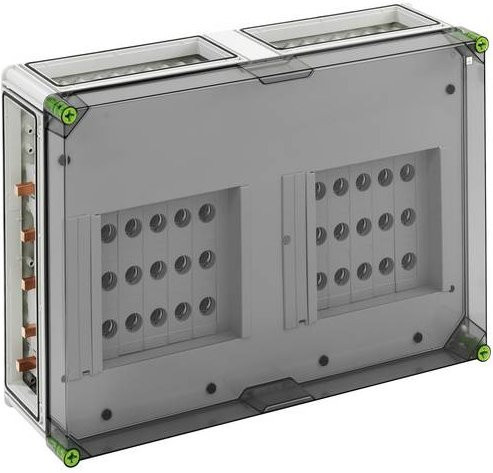 Spelsberg GSN 5210-250 Plus Verteilerschrank in Grau und Transparent mit 4 Reihen - Bild 1