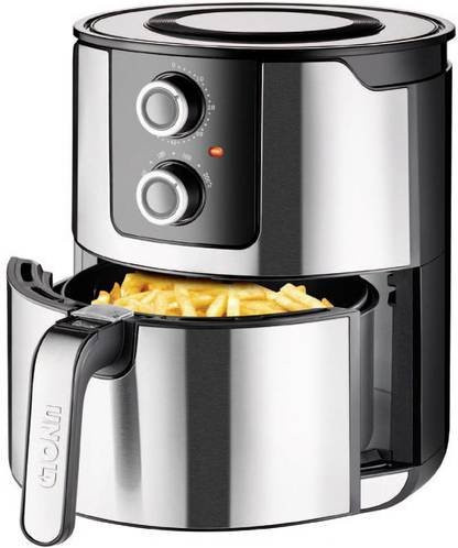 Unold XL Heißluftfritteuse 1400W in Schwarz mit Edelstahl-Design - Bild 2