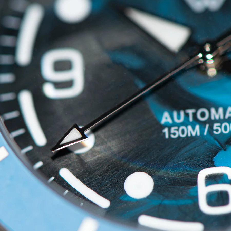 WISHDOIT Armbanduhr, Automatik, Edelstahl, Blau, Herren - Bild 2