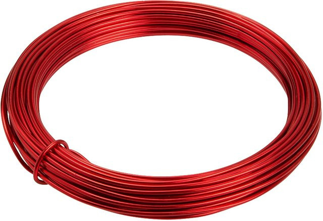 Conacord Aludraht rot, kunststoffbeschichtet, Durchmesser: 1,6 mm, Länge: 12 m - Bild 1