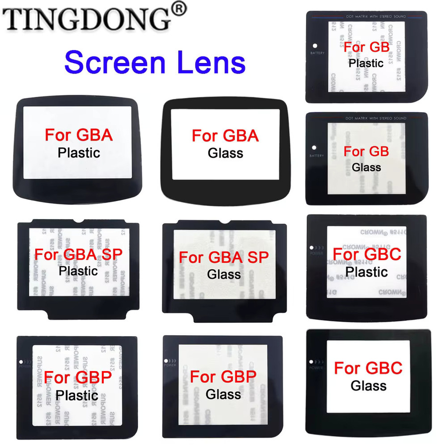 TingDong Kunststoff-Glas-Bildschirmlinse für GB GBA SP GBC GBP GBA als Objektivabdeckungsschutz in Transparent - Bild 3