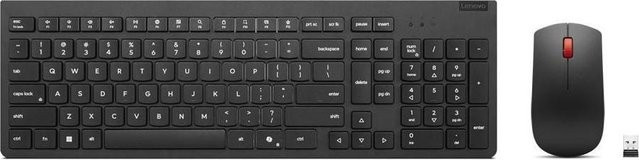 Lenovo Essential Wireless Combo Gen 2 Tastatur-Maus-Set kabellos 2,4 GHz QWERTY Nordisch Schwarz - Bild 1
