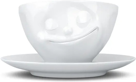 Kaffeetasse mit Untertasse von Fiftyeight Products, Weiß, 200 ml - Bild 1