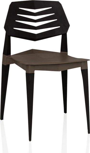 hjh LIVING Outdoor Stuhl Flecharo aus Kunststoff ohne Armlehnen in modernem Design - Bild 1