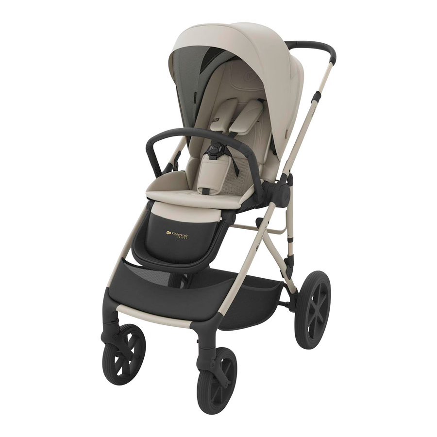Kinderkraft Kombikinderwagen Trio-Set PRIME 3 3in1 mit Babyschale MINK PRO 2 in Beige - Bild 1