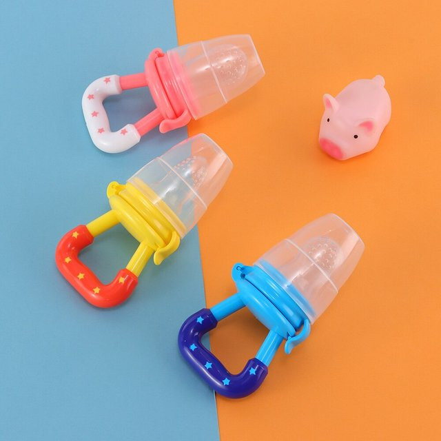 XUNYI 3er Set Baby Beißringe aus Silikon für Obst und Gemüse, Multicolour - Bild 1