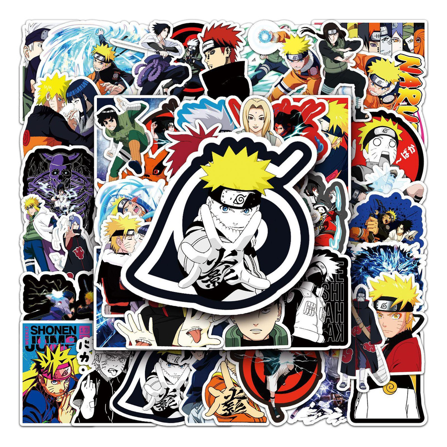 54 Japanische Cartoon Aufkleber für Laptop, Koffer und Roller von Wipon in Multicolour - Bild 3