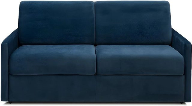 Vente-unique Schlafsofa Calife in Marineblau mit Samtbezug, Breite: 170 cm - Bild 1