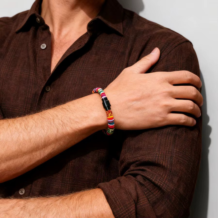 diffone Armband, bunt, geflochtenes Seil, Herren - Bild 3