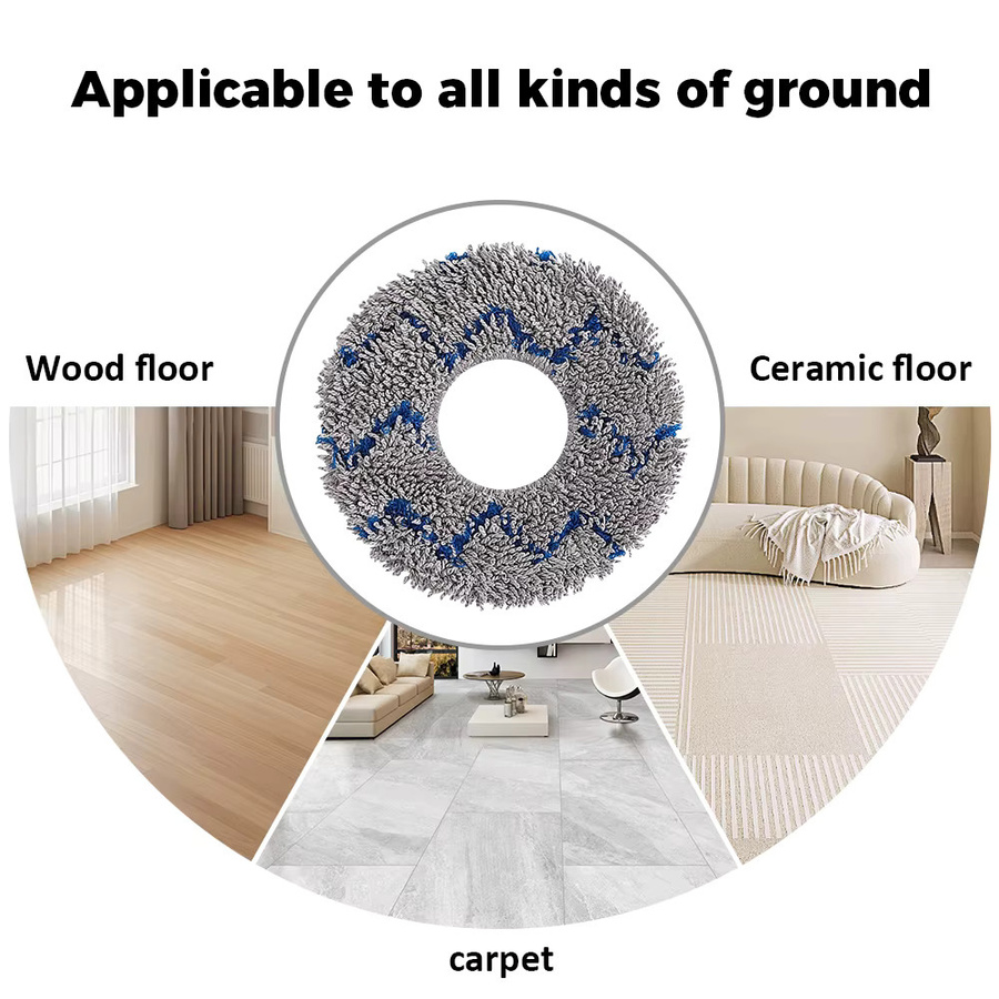 Ecovacs Ersatz Mopptuch für Deebot X5 OMNI, X5 PRO OMNI, X5 MAX, X5 PRO und X5 Pro Ultra Roboterstaubsauger zur Tiefenreinigung - Bild 2