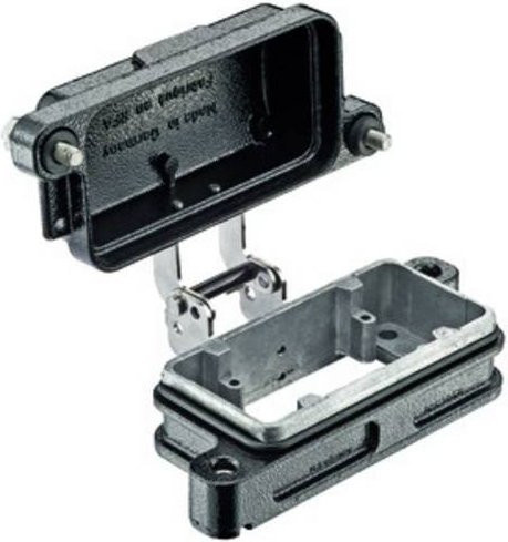 Harting Anbaugehäuse Metallkappe in Schwarz aus Aluminium 09400100317 - Bild 1