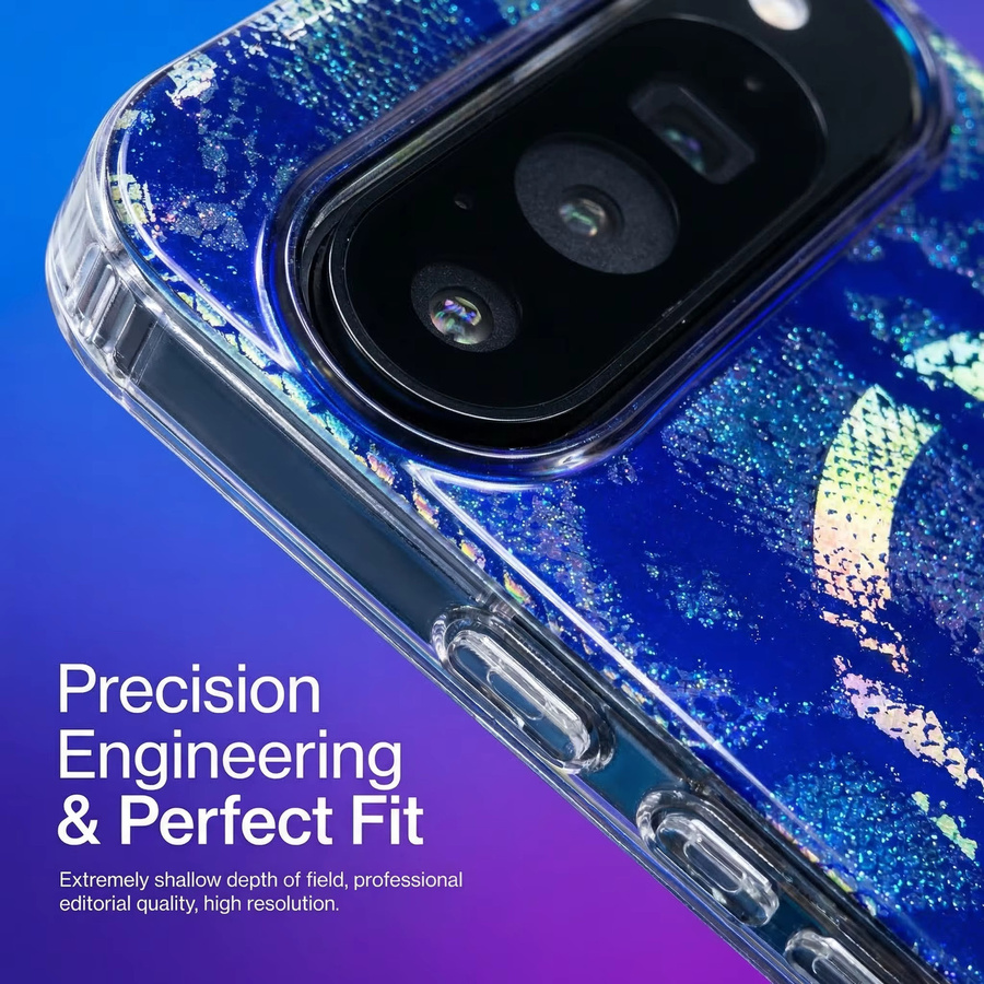 Funda Schutzhülle mit Schlangenstruktur und Magnetverschluss für Google Pixel 10 9 Pro 10 Pro XL 9A 10A in Blau mit Farbverlauf - Bild 4