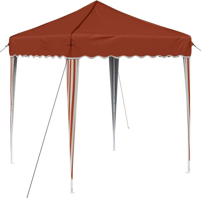 Pop-up Partyzelt vidaXL aus Oxford-Stoff und Stahl in Rot, B/T/H: 195 x 195 x 245 cm - Bild 1