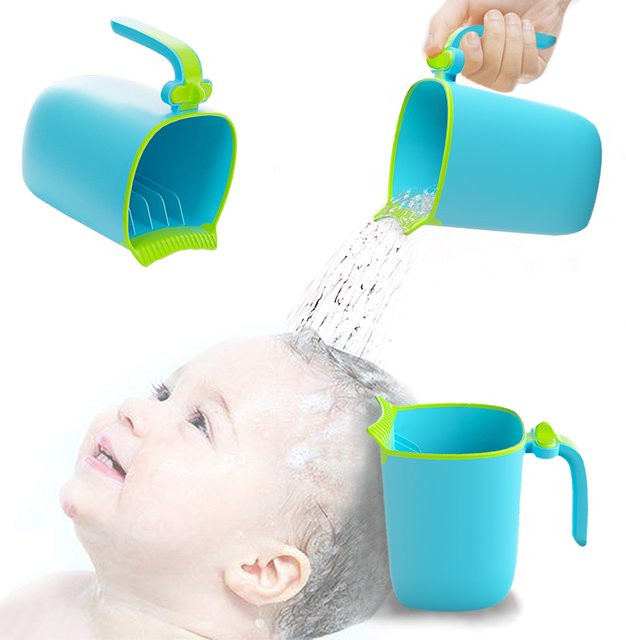 Baby Spülbecher für Neugeborene zum Baden und Haarewaschen in Blau - Bild 1