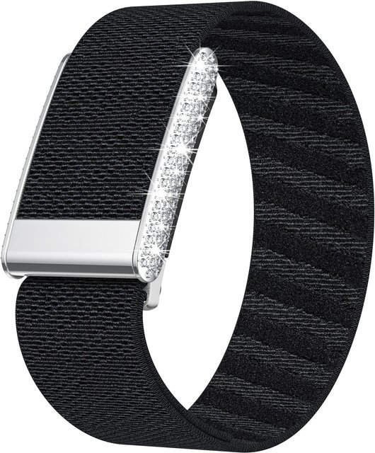 Diamond SuperKnit Luxe Armband für WHOOP 5.0, Nylon, Schwarz, Unisex - Bild 1