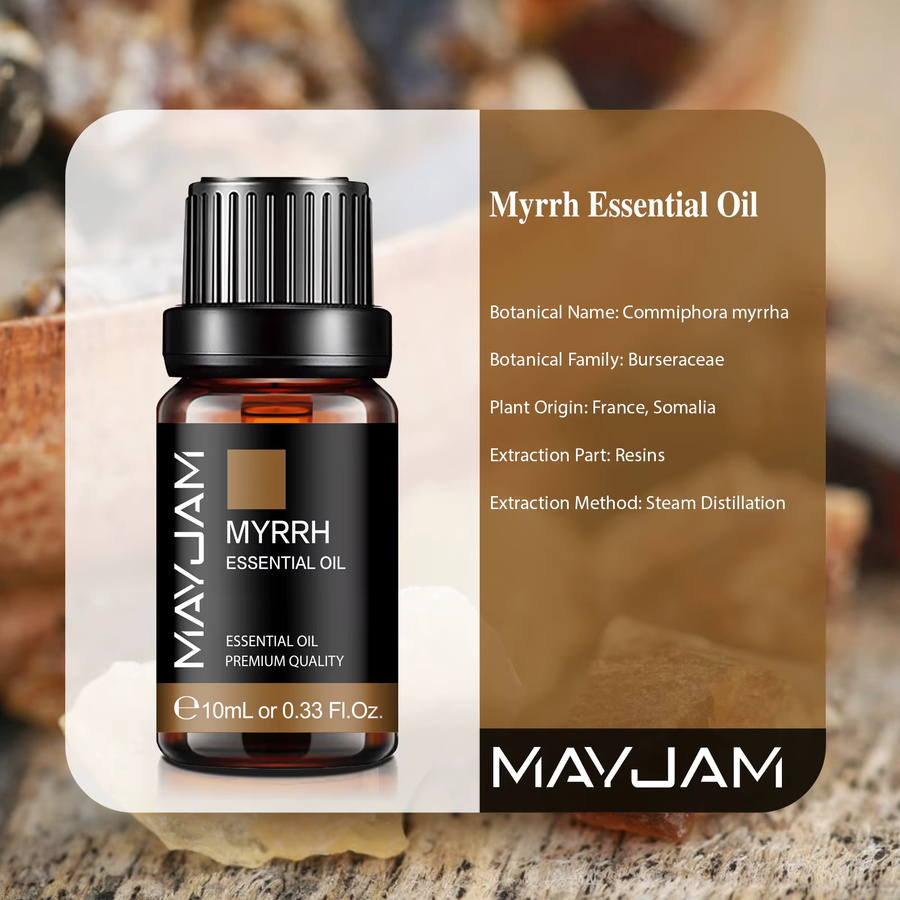 MAYJAM Ätherisches Öl Myrrhe Kampfer Thymian Vetiver Zypresse Cajeput, 10 ml - Bild 2
