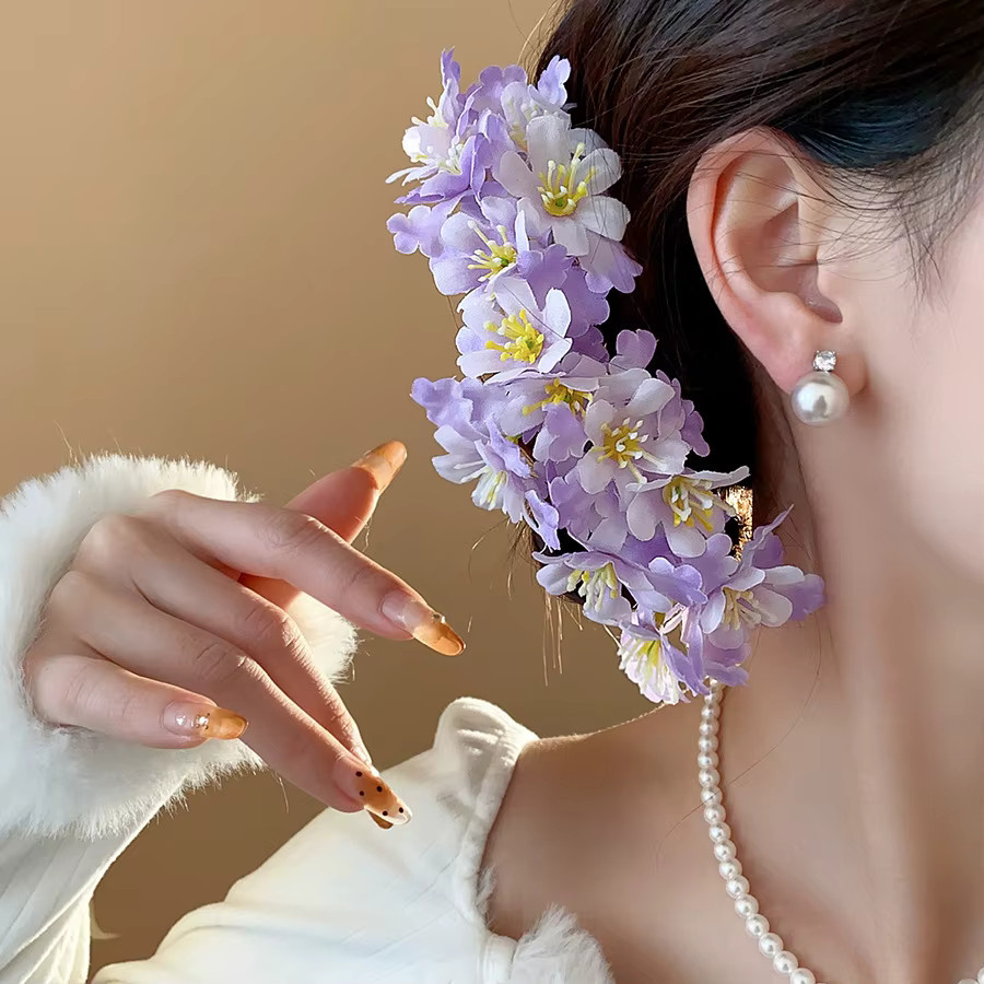 DooMei Haarspangen mit Blumen, Böhmischer Stil - Bild 3