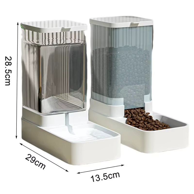 Automatischer Futterspender und Wasserspender von pawstrip in Weiß für Hunde und Katzen - Bild 5