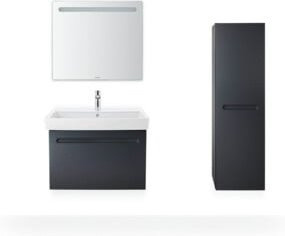 Duravit Lichtspiegel No.1 Badspiegel mit LED und Lichtfeld oben, Farbe: Weiß, B/T/H: 80 x 3,5 x 70 cm - Bild 1