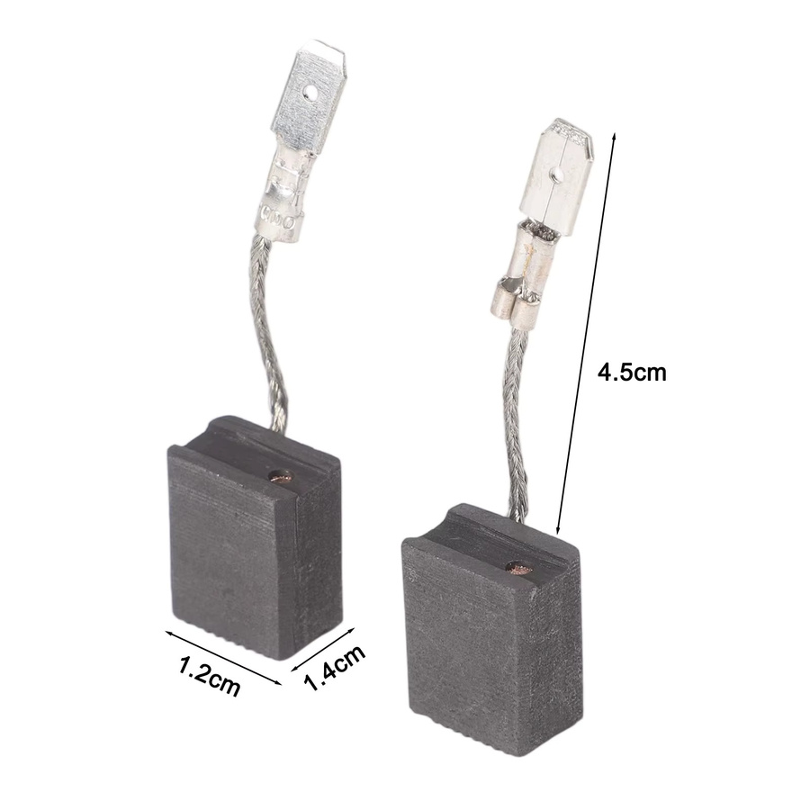DAZZLEEX Kohlebürsten 316065450 Set für Elektrowerkzeuge WE17-125/150 WE19-180 WEPBA17-125, 2 Stück - Bild 2