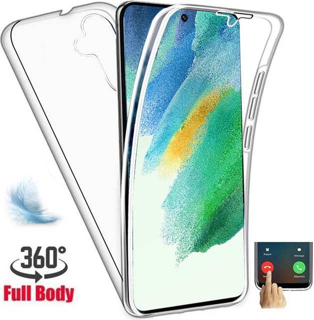 360 Grad Ganzkörperschutzhülle für Samsung Galaxy S25 S24 S23 S22 S21 S20 Ultra Note 20 Transparent - Bild 1