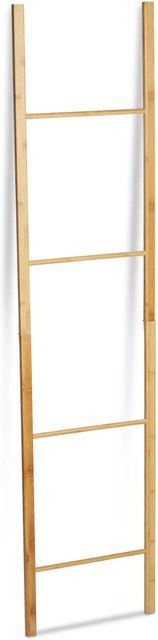 Relaxdays Handtuchleiter aus Bambus in Natur, klappbar und freistehend, Höhe: 180 cm, Breite: 42 cm, Tiefe: 2 cm - Bild 1