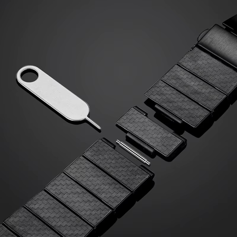 Uhrenarmband Carbon Fiber, Schwarz, Unisex - Bild 3