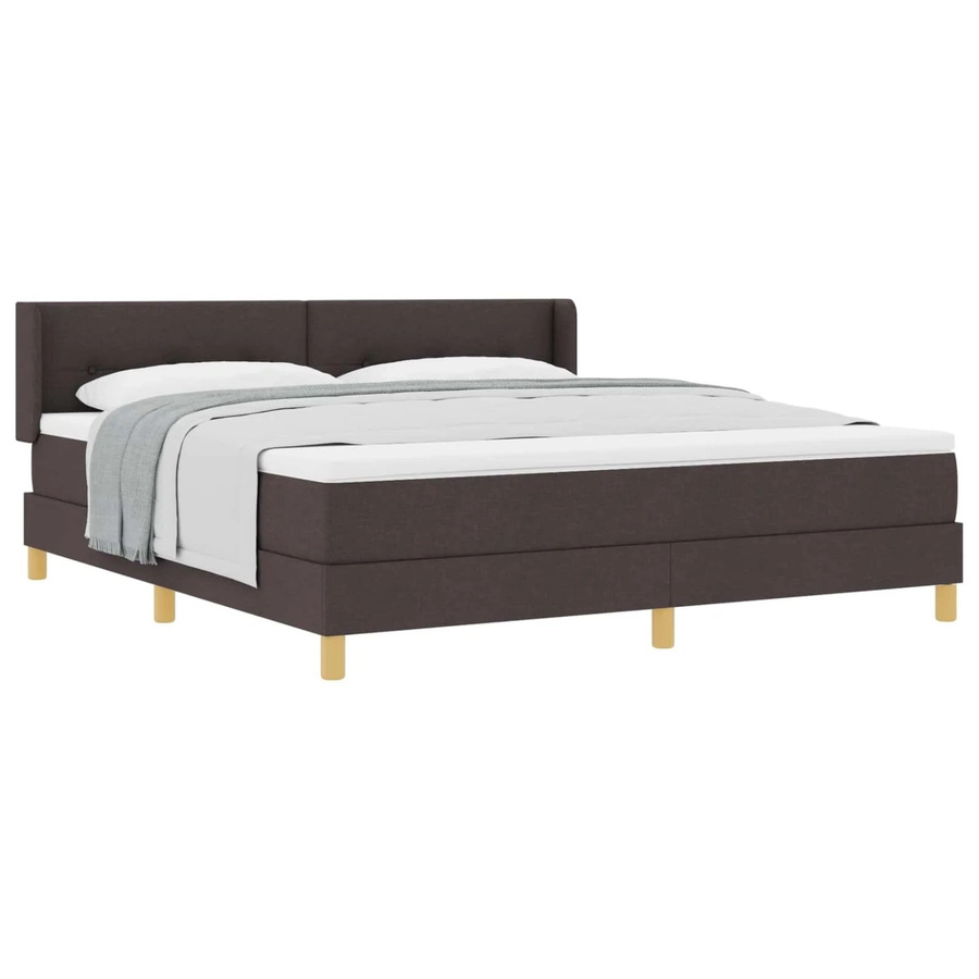 vidaXL Boxspringbett mit Matratze in Braun, B/T: 180 x 200 cm - Bild 2