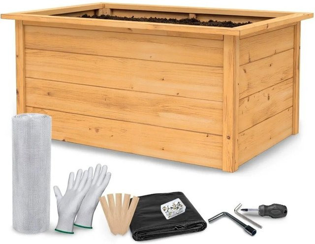 TTL GARDEN Holz Hochbeet Larena in Braun, B/T/H: 170 x 90 x 84 cm - Bild 1