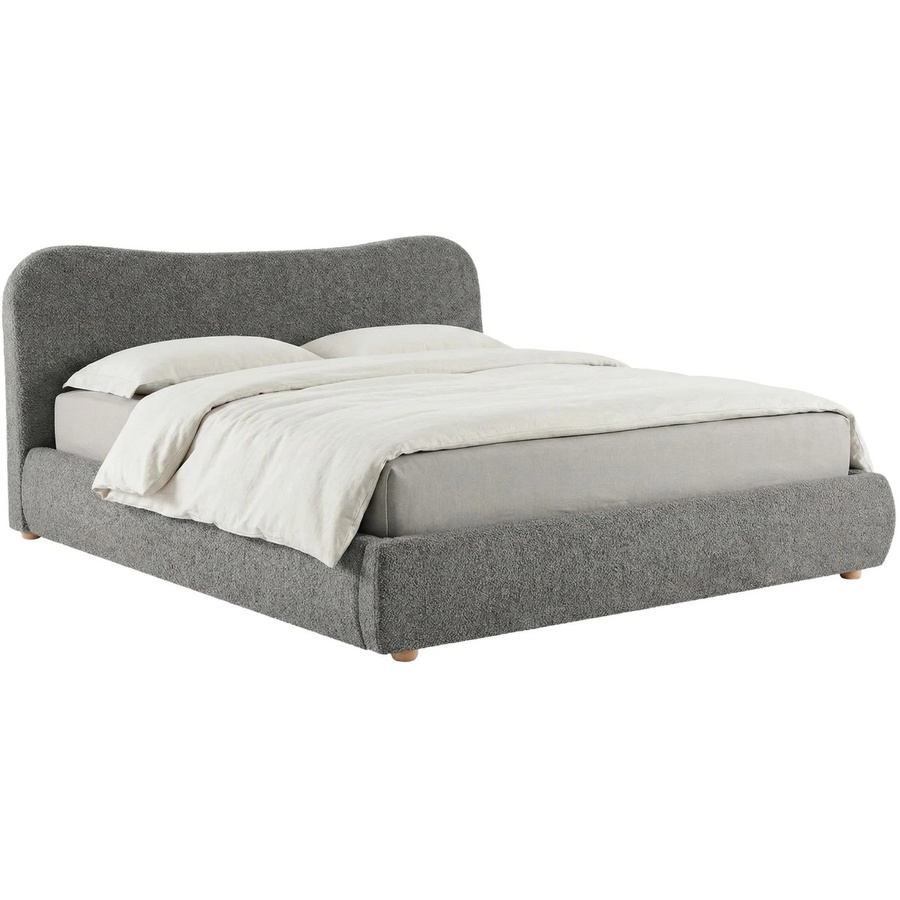 DELUKE Polsterbett OLE Doppelbett mit Stauraum und Lift-up-Funktion in Dunkelgrau, H x B x T: 100 x 200 x 224 cm - Bild 2