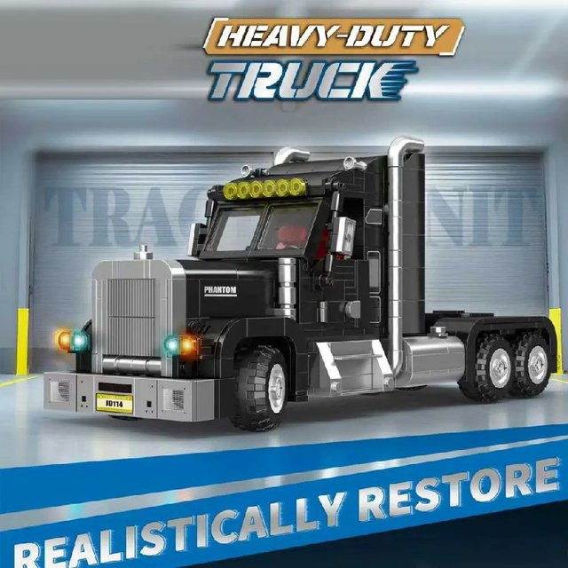 barweer Amerikanischer Schwerlast-LKW, Klemmbausteine, Baukasten, 873 Teile - Bild 1