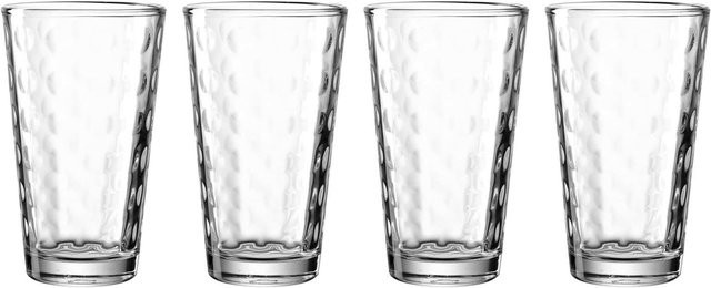 Leonardo Trinkgläser Optic transparent 4er Set mit 540 ml pro Glas - Bild 1