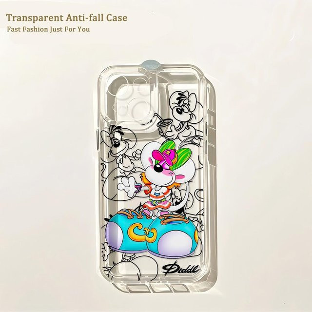 Cartoon Diddls Mäuse Handyhülle für Samsung Galaxy S24 Ultra 5G S23 S22 S21 S20 transparent - Bild 1