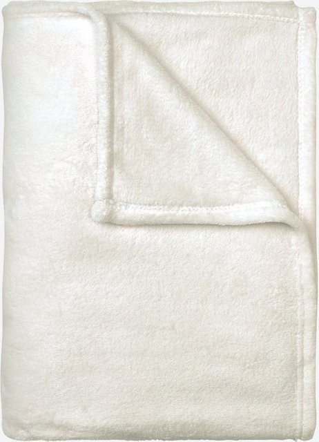 NKD Wohndecke aus Fleece in Beige und Weiß, B/B: 150 x 200 cm - Bild 1