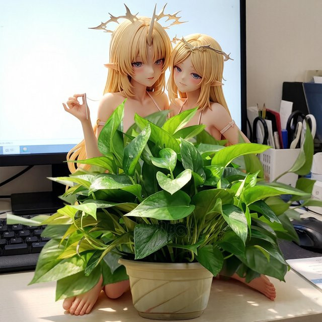 KONBORE Wuthering Waves Anime Mädchen Figur, Actionfigur, 2-teiliges Set, ab 18 Jahren - Bild 1